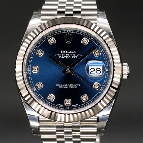 rolex datejust light blue dial.